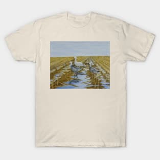 Snow Geese in Corn Field T-Shirt